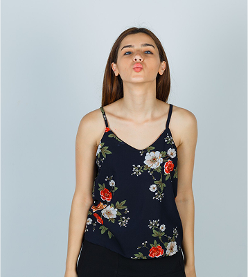 Blusa estampada boho