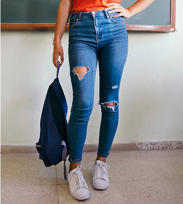 Pantalón fluido cintura alta