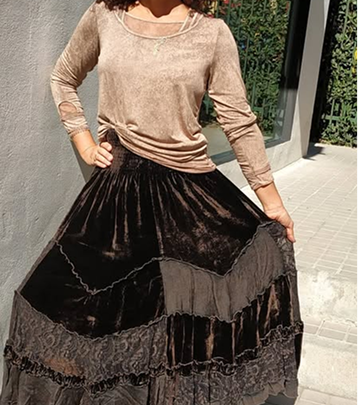 Vestido camisero lino coral